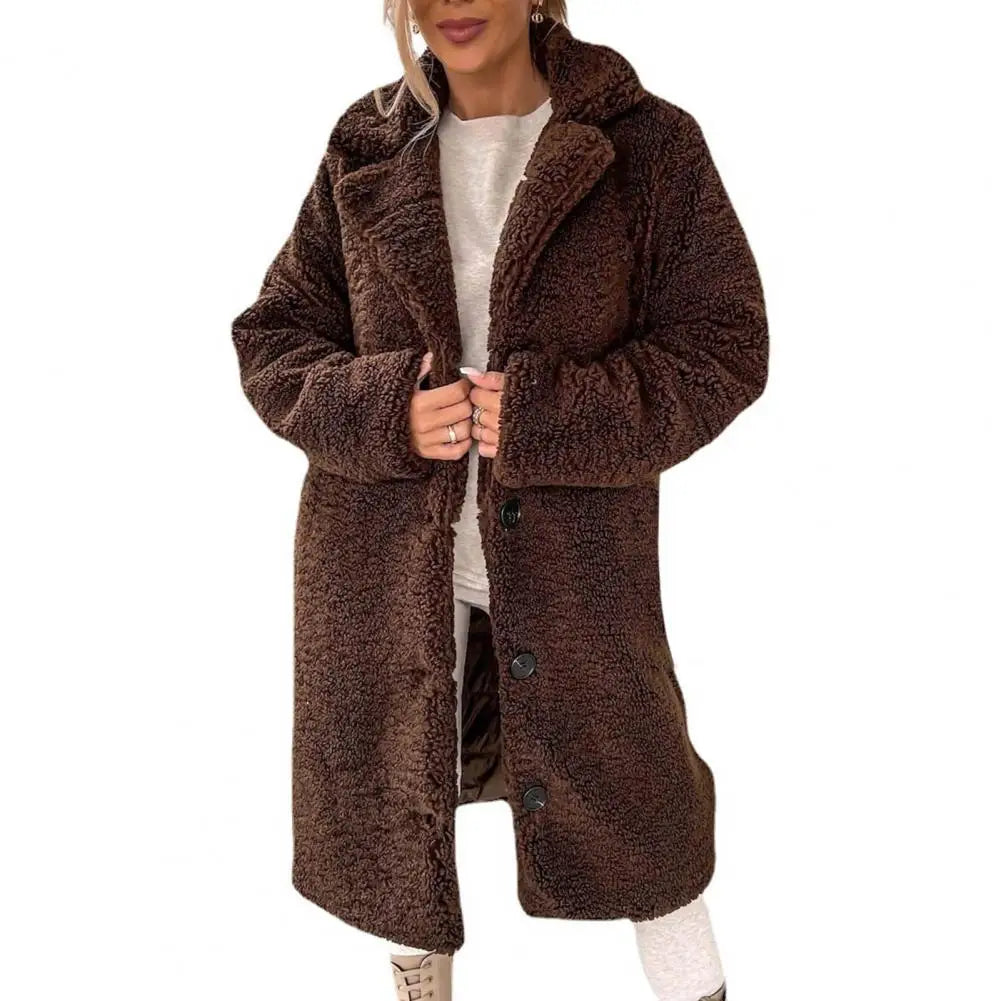 Plush overcoat