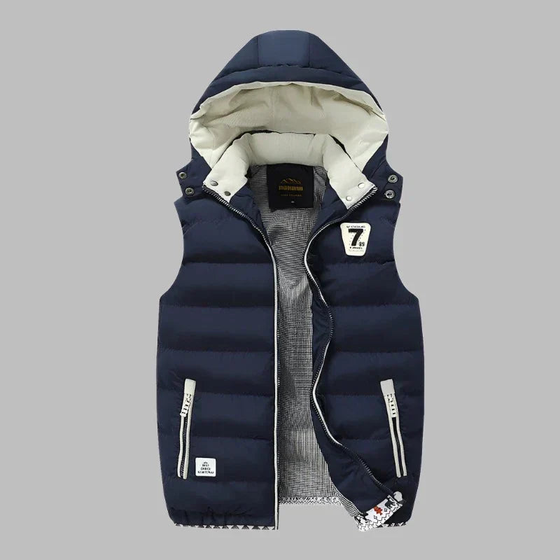 Valenzora | Comfortable padded hooded jacket with zipper and pockets