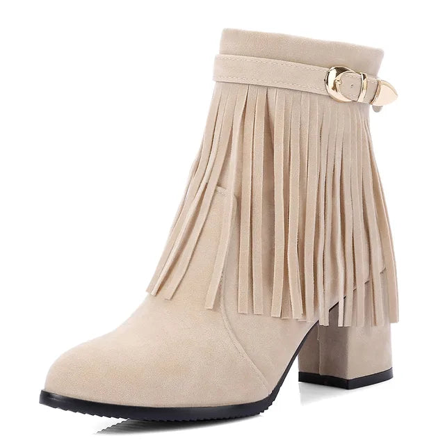 Valenzora | Cowboystiefeletten mit Fransenquaste