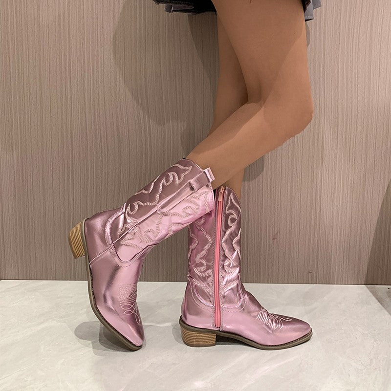 Valenzora - stylish metallic chique laarzen