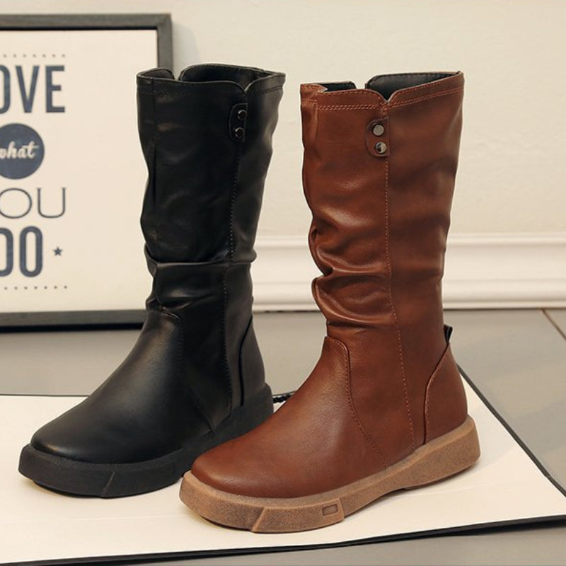 Valenzora | Leder-Winterstiefel 100 % wasserdicht