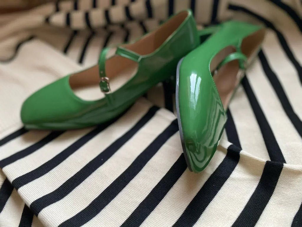Valenzora | Shoes with shiny block heels