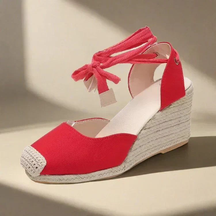 Valenzora | Trendy, Comfortable Boho Wedge Heels for Women with Straps