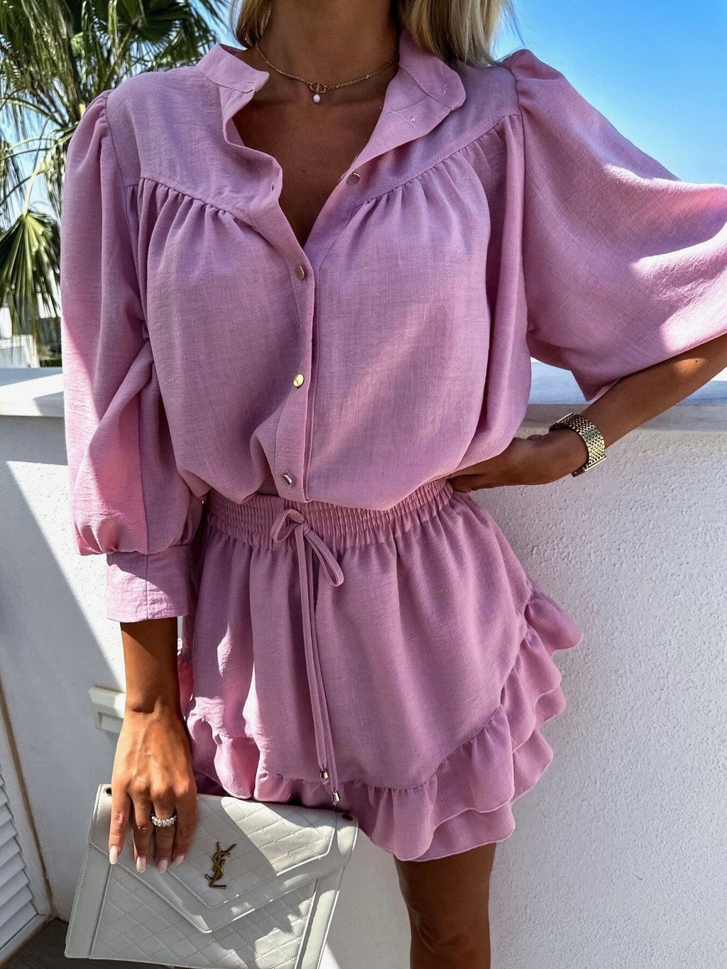 Valenzora | Zweiteiliges Baumwoll-Set für Damen | Bequemes und stilvolles Outfit