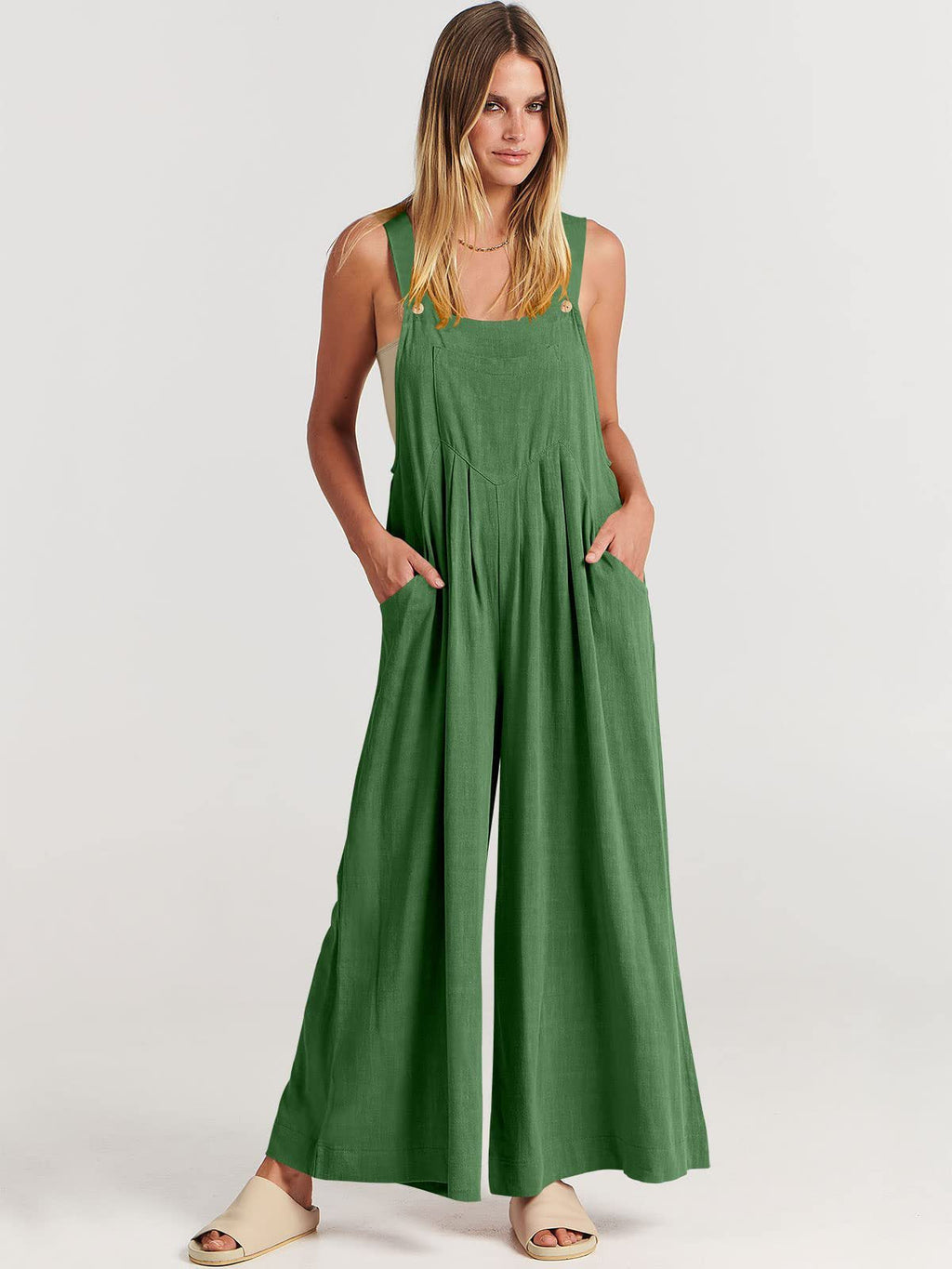 Rosabella™️ - Sleeveless Wide-Leg Jumpsuit