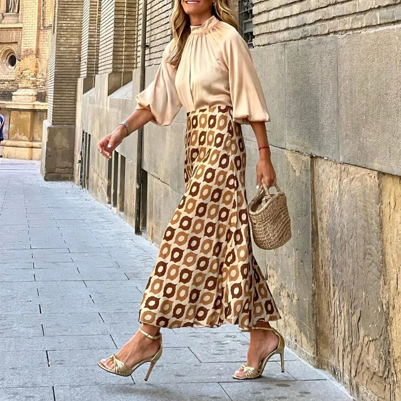 Valenzora | Boho satin skirt