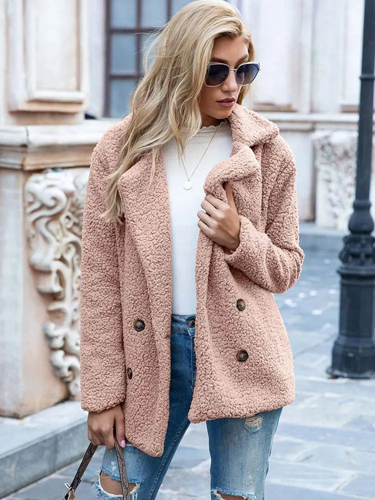 Faux fur jacket