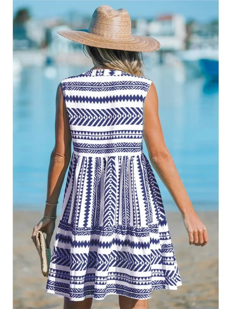 Valenzora | Striped Midi Dress