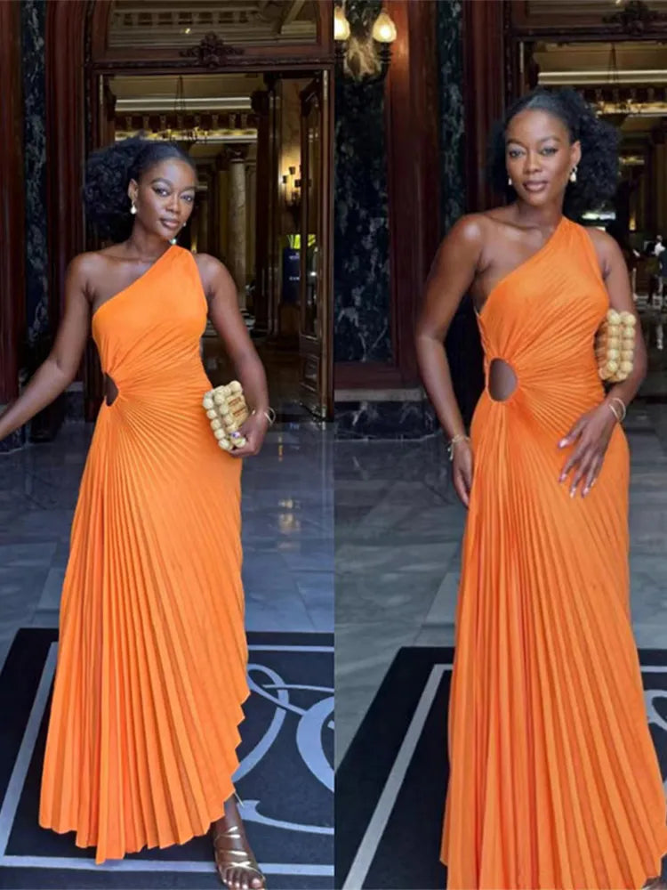 Valenzora – Abendkleid mit Rüschen und Lederbesatz für Damen