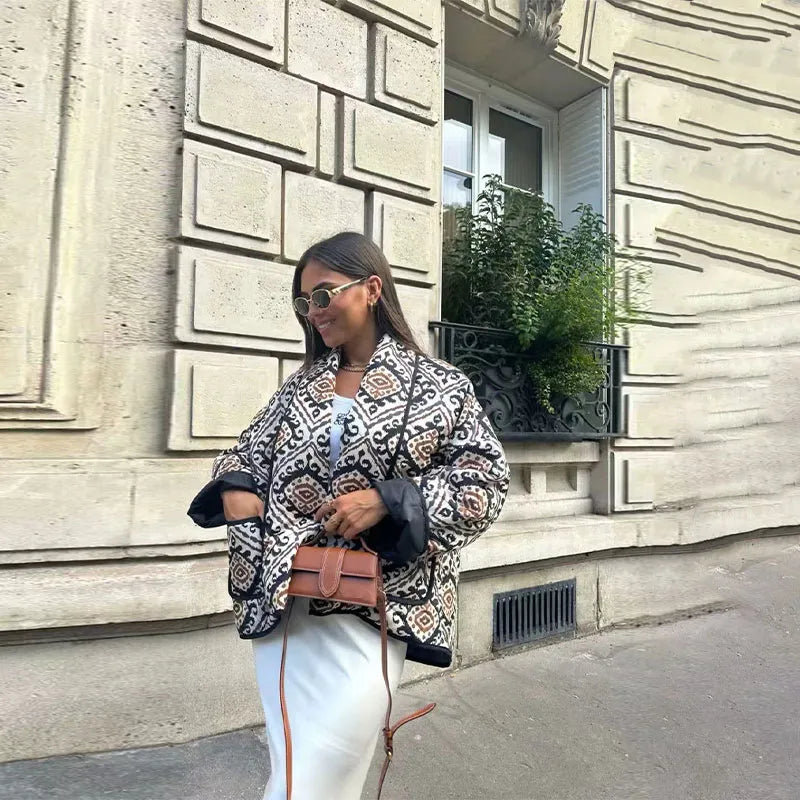 Valenzora | Elegant printed jacket for women
