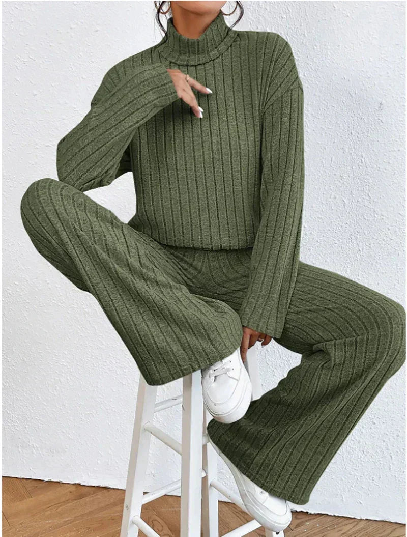 Darlene™ – Strickhose und Rollkragenpullover für Damen