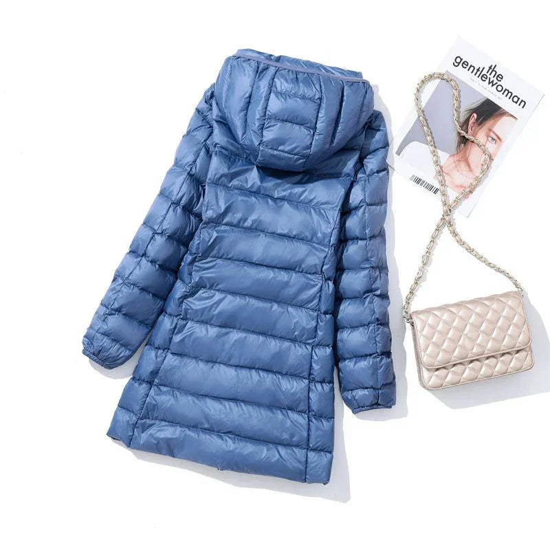 Valenzora - Women's wearable puffer coat with detachable hood