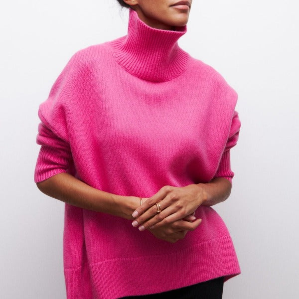 Valenzora - Knitted roll-neck sweater
