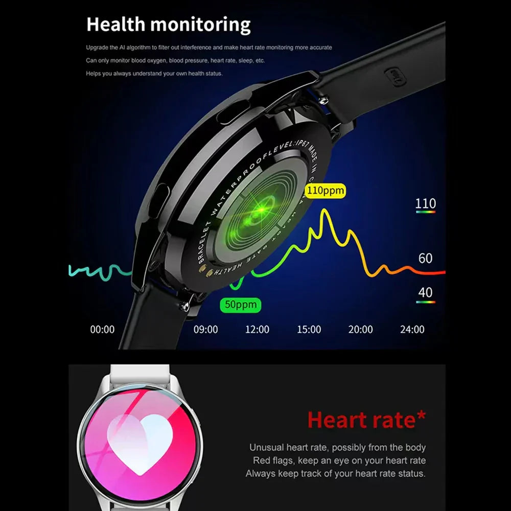 Valenzora | Active 2 Women's Bluetooth Smartwatch with Heart Rate and Blood Pressure Monitor