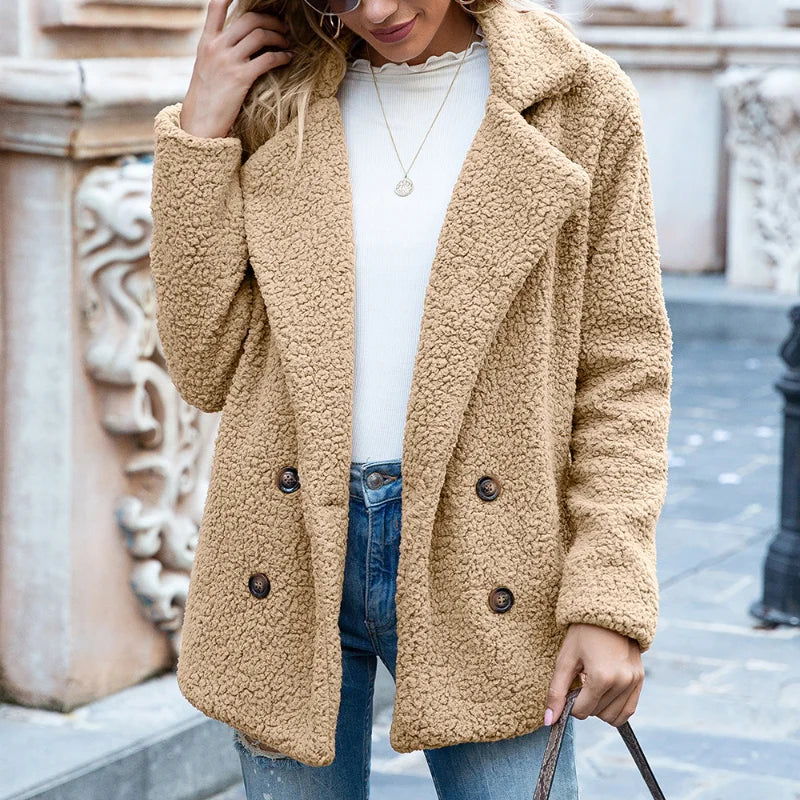 Valenzora – Damen Sherpa Mantel