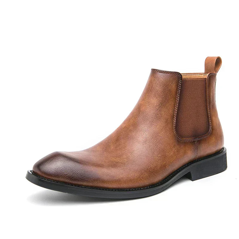 Valenzora | Lederstiefel mit Reißverschluss