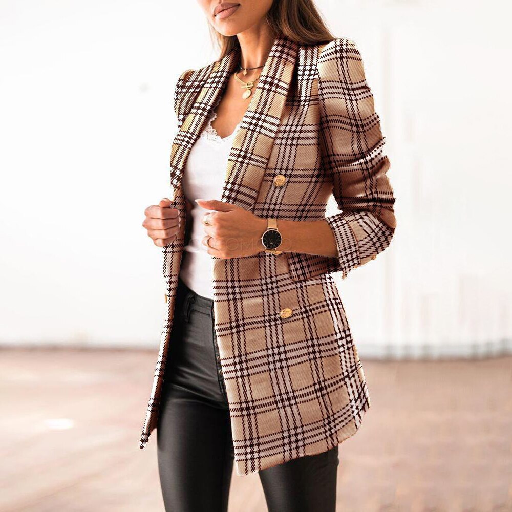 Valenzora - Chic checked blazer
