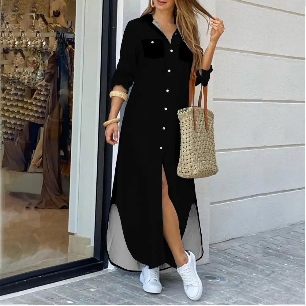 Valenzora | Long casual shirt dress