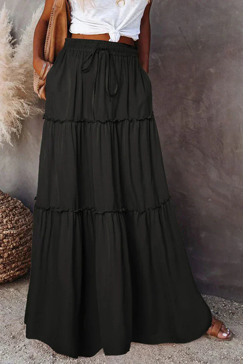 Valenzora | High-waisted boho-style skirt