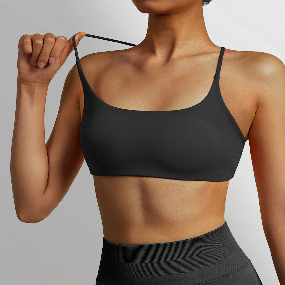 Valenzora | Backless Shockproof Fitness Sports Bra with Padding for Women