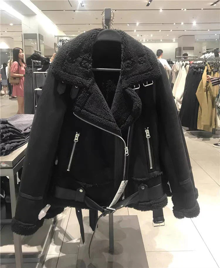 Valenzora - Thick Warm Suede Jacket