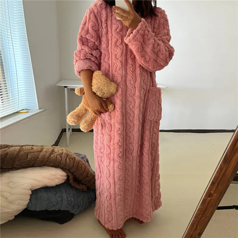 Valenzora | Fleece Teddy Dress