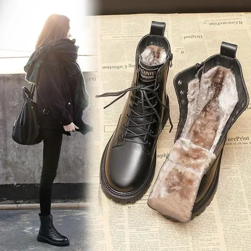 Valenzora – Warme Schnürstiefeletten für Damen
