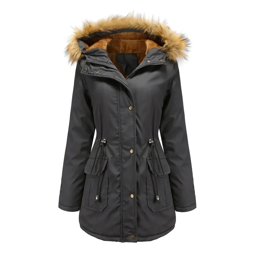 Valenzora – Langer Parka mit Fell