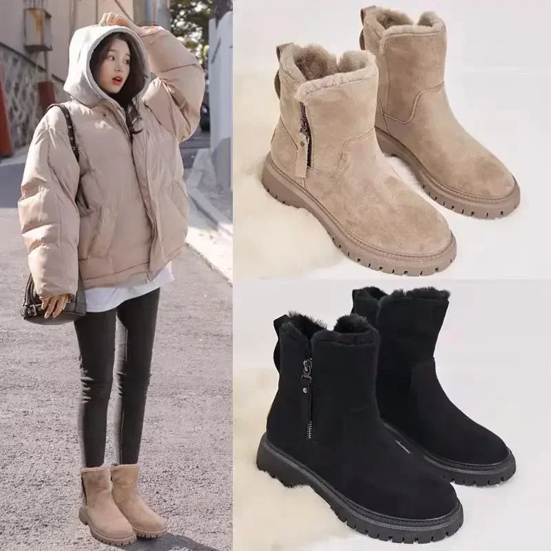 Valenzora | Women's snow boots with plush lining