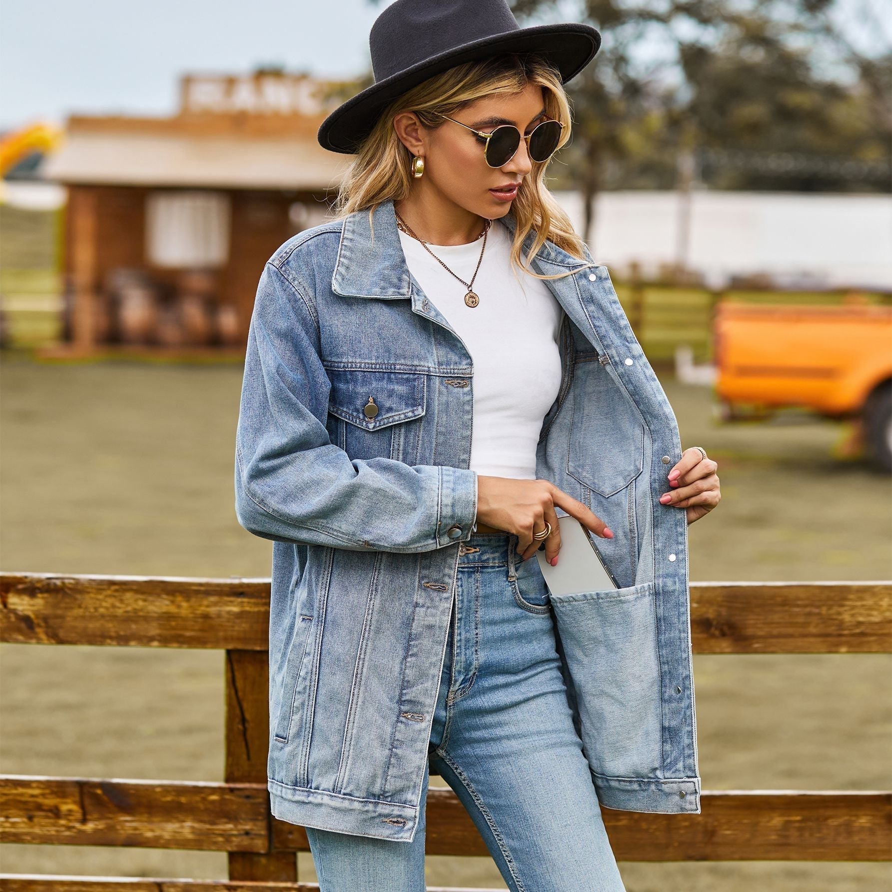 Valenzora Die Vintage-Jeansjacke unter Ihrem Mantel