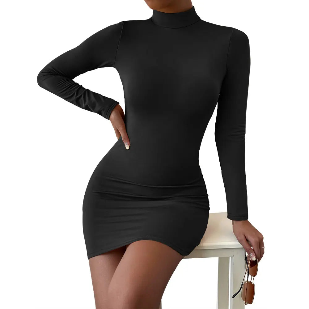 Valenzora | Figurbetontes Minikleid mit langen Ärmeln