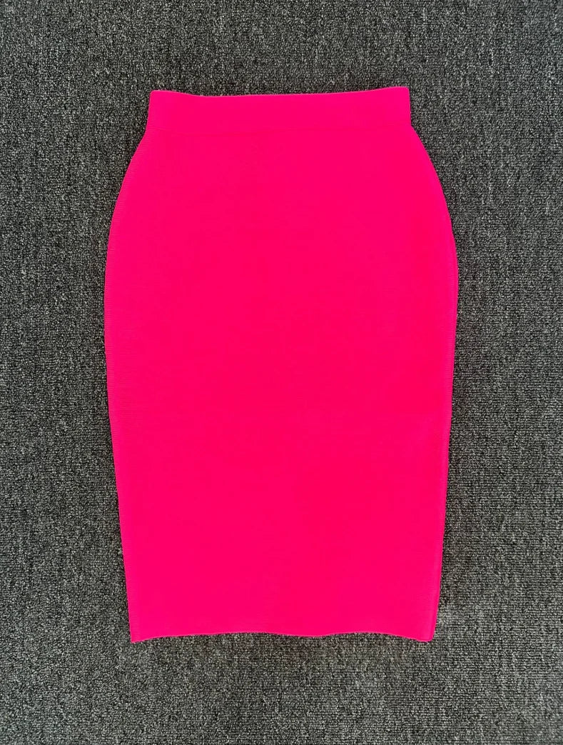 Valenzora | Damen Neuer Viskose Bandage Rock Eleganter Bleistiftrock Berühmte Sexy Club Party Kleidung Vintage Vestios