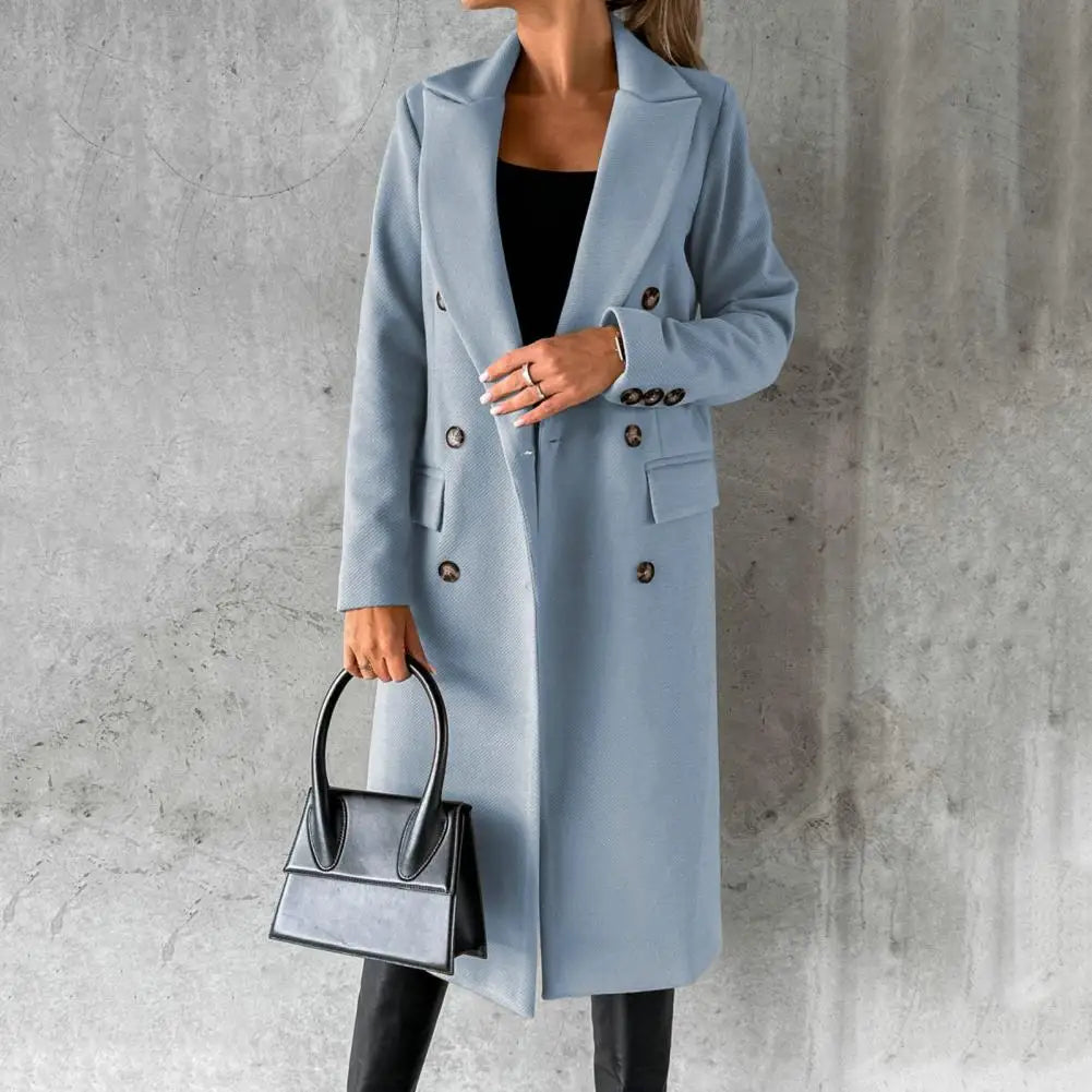Valenzora | Eleganter langer Mantel für Frauen