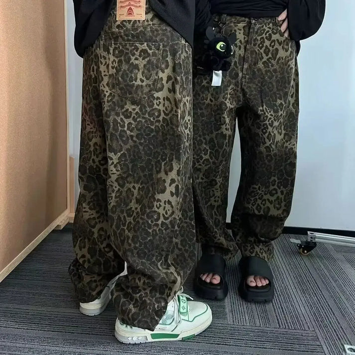 Valenzora | Viral Jeans mit Leopardenmuster