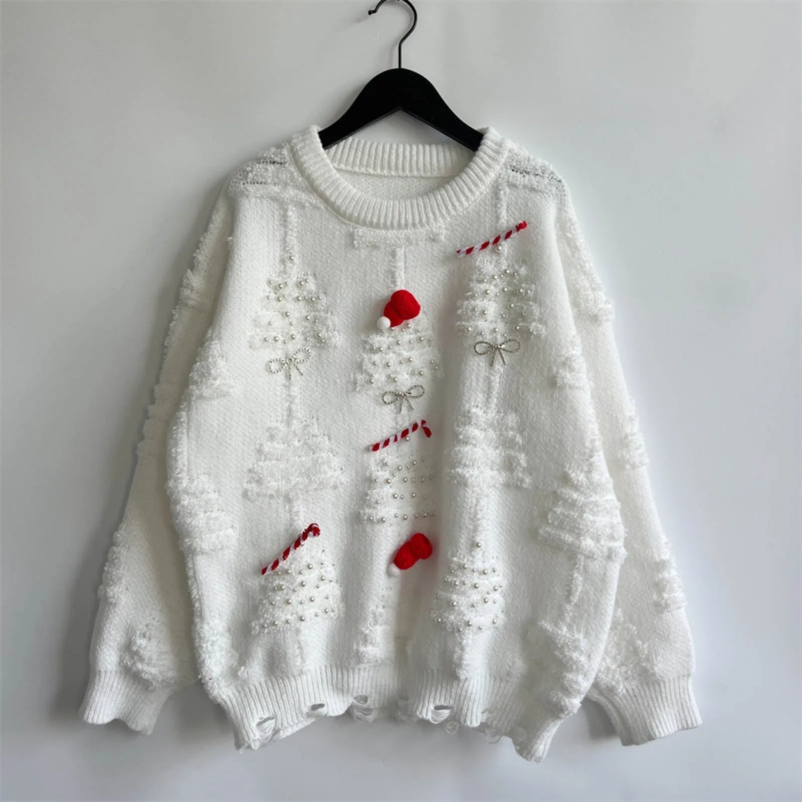 Valenzora – Hässlicher Weihnachtspullover – Damen Winterpullover mit Weihnachtsmotiv