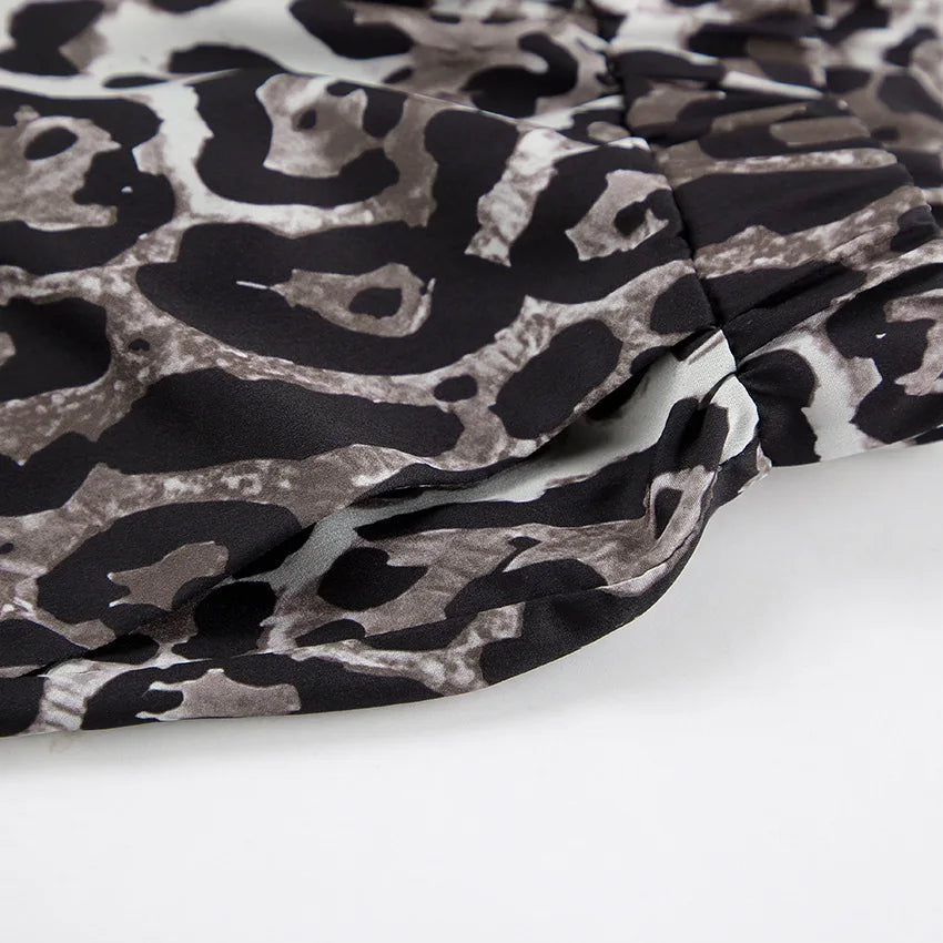 Valenzora | Wide-leg trousers with leopard print