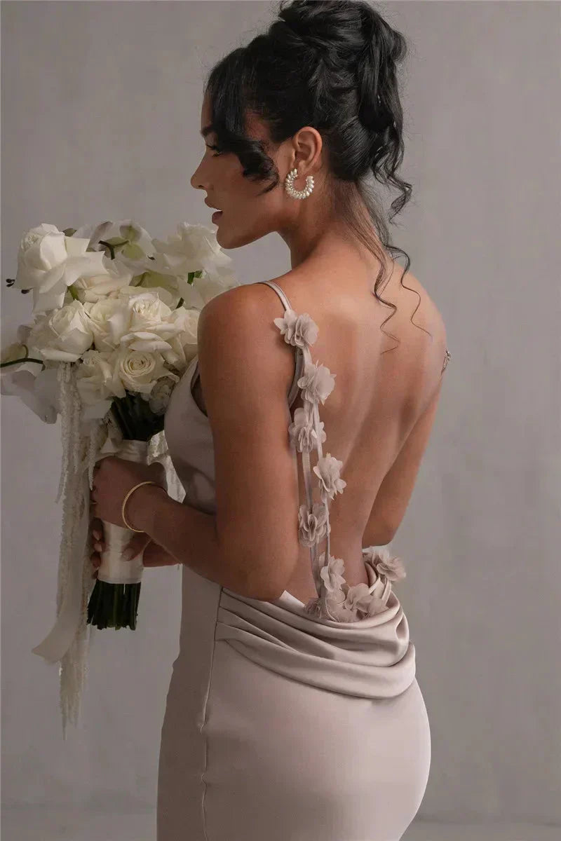 Valenzora | Satin Floral Dress Style