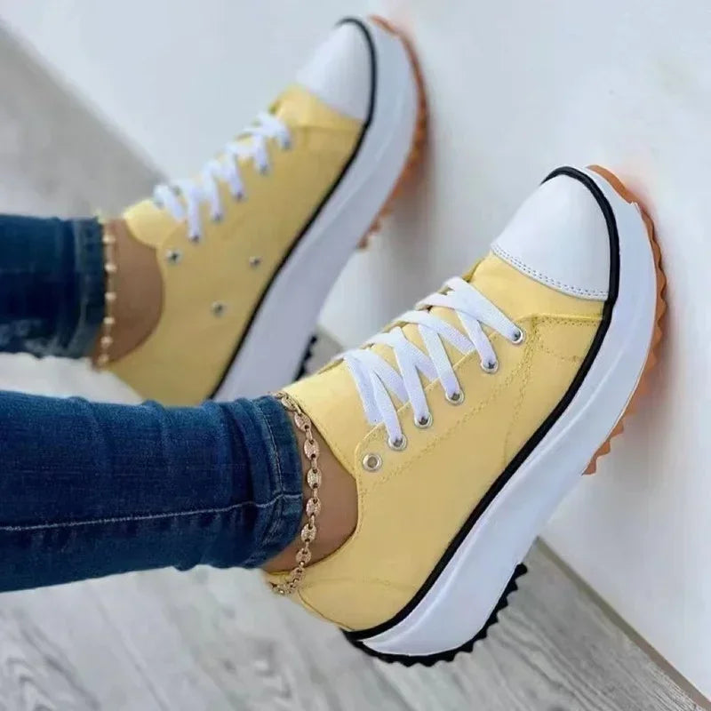 Valenzora | Leinwand-Sneakers zum Schnüren für die Freizeit