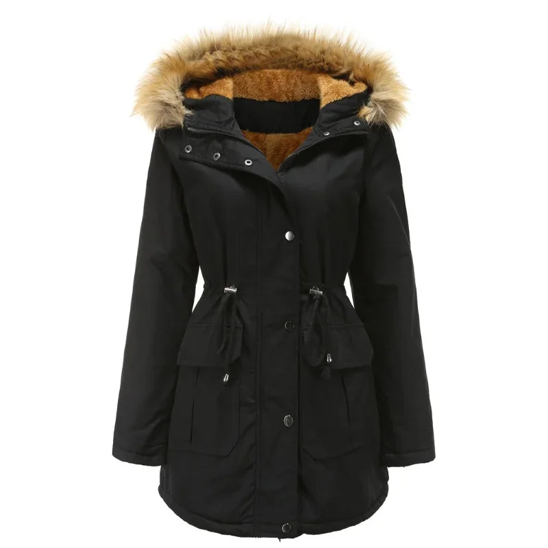 Valenzora – Langer Parka mit Fell