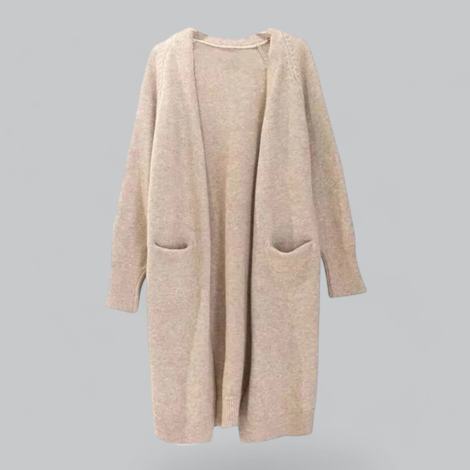 Valenzora | Classic Long Cashmere Cardigan for Women