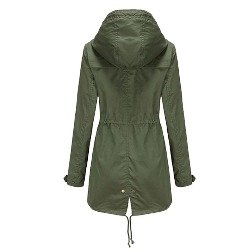 Valenzora Elegante Wasserdichte Outdoor-Regenjacke für Damen | Perfekt für Outdoor-Aktivitäten