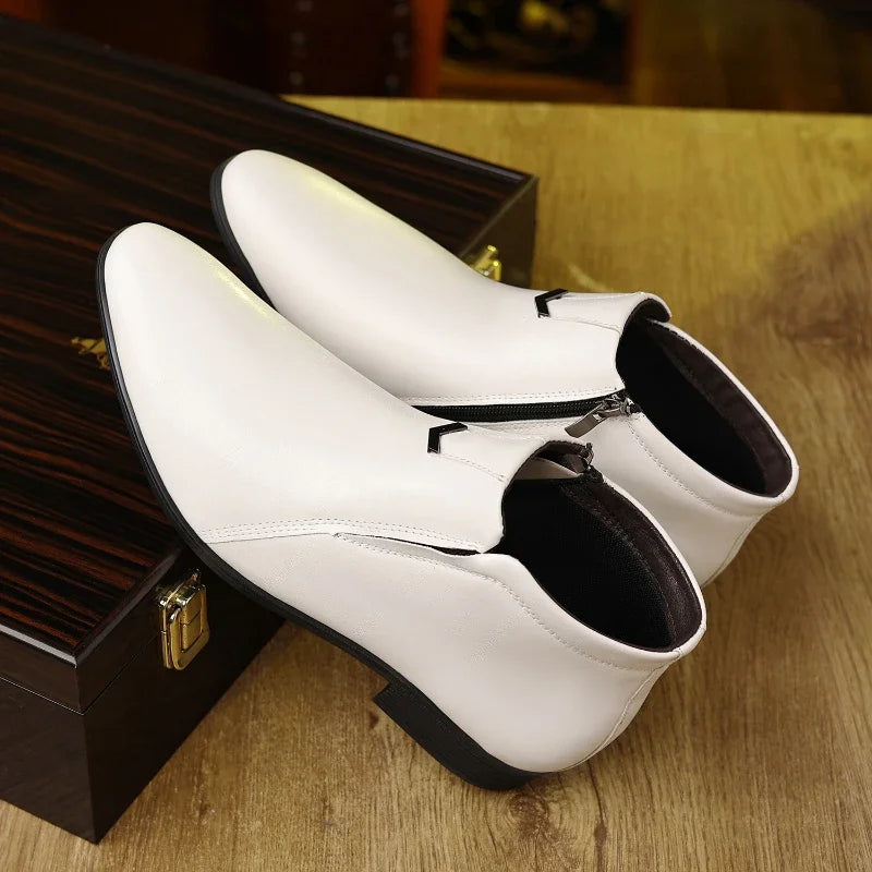 Valenzora | Lederstiefel mit Reißverschluss