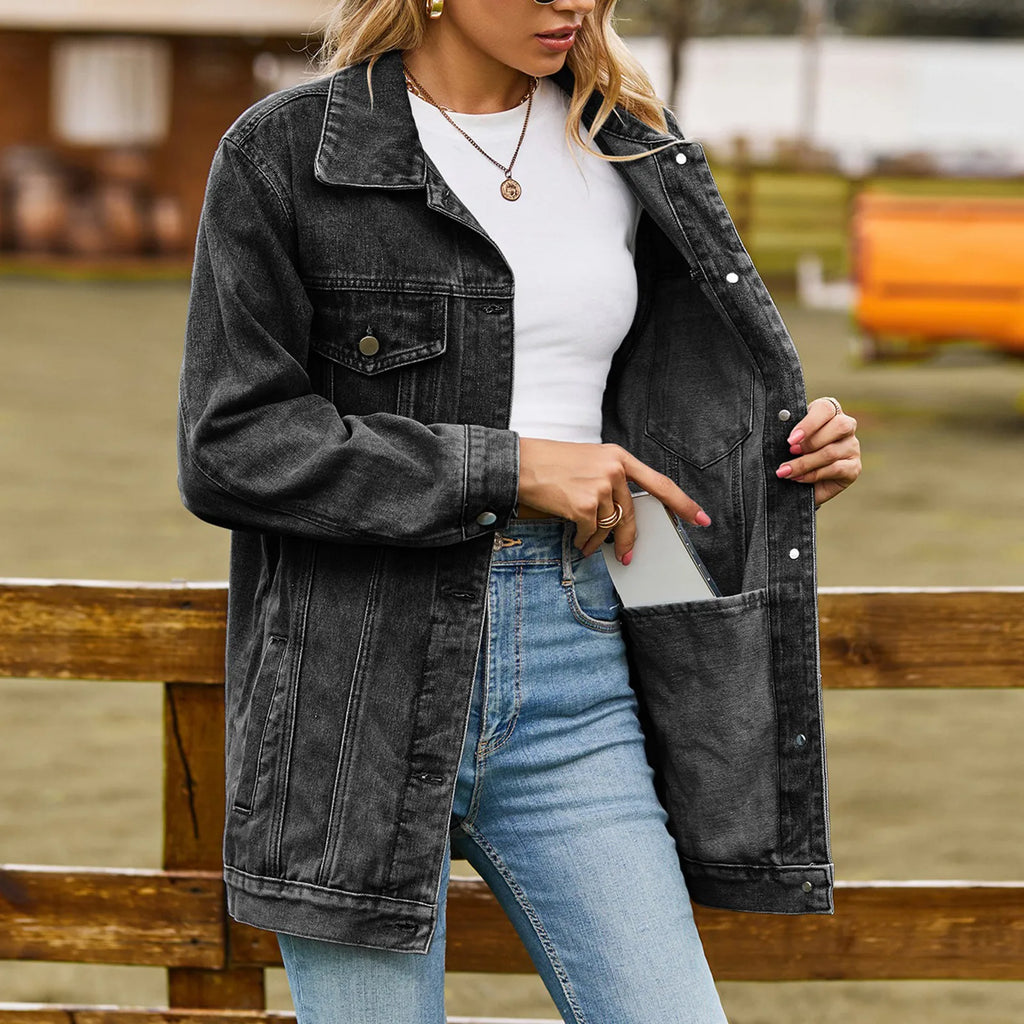 Valenzora | Classic Elegant Denim Jacket