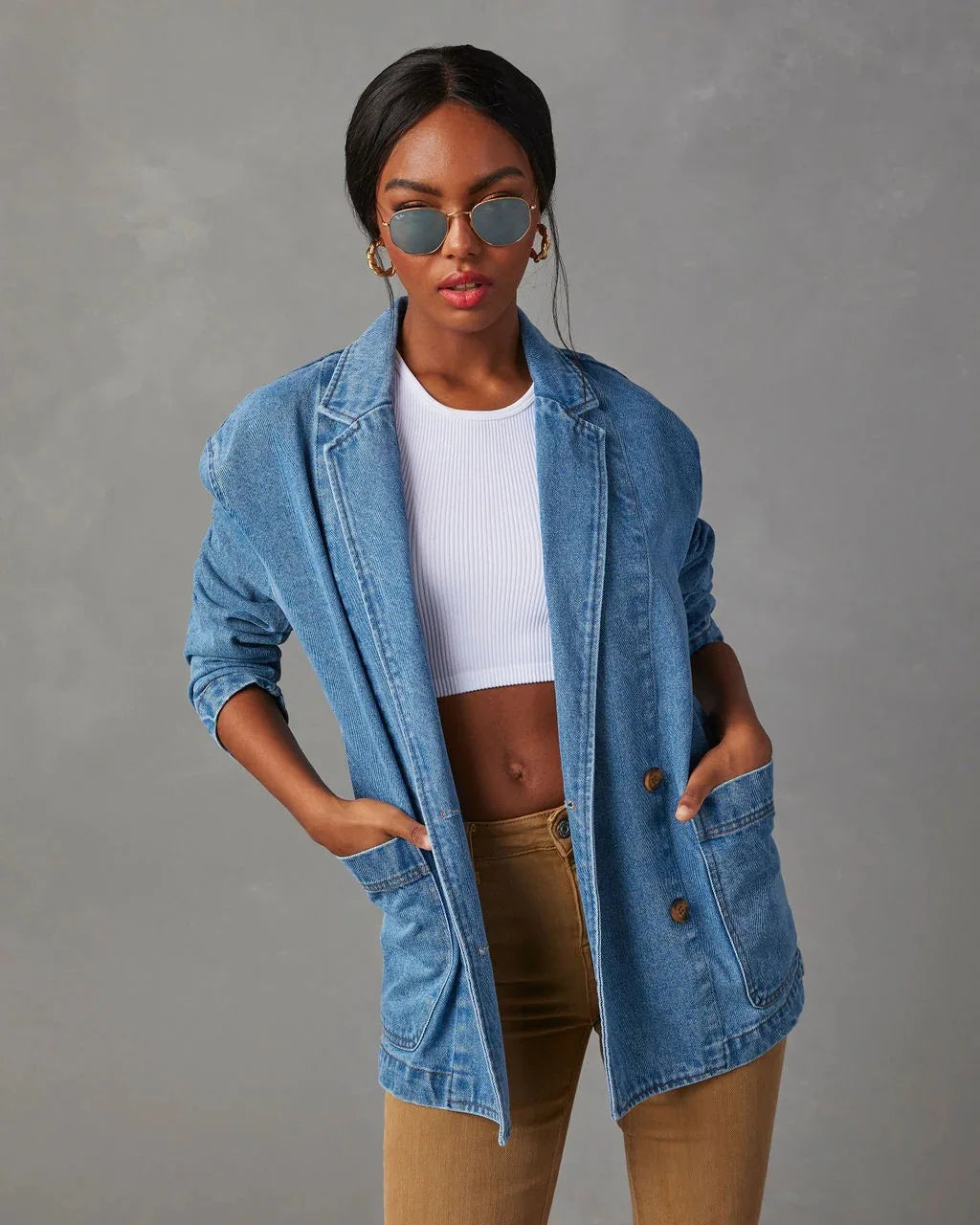 Valenzora | Stylischer Jeansblazer