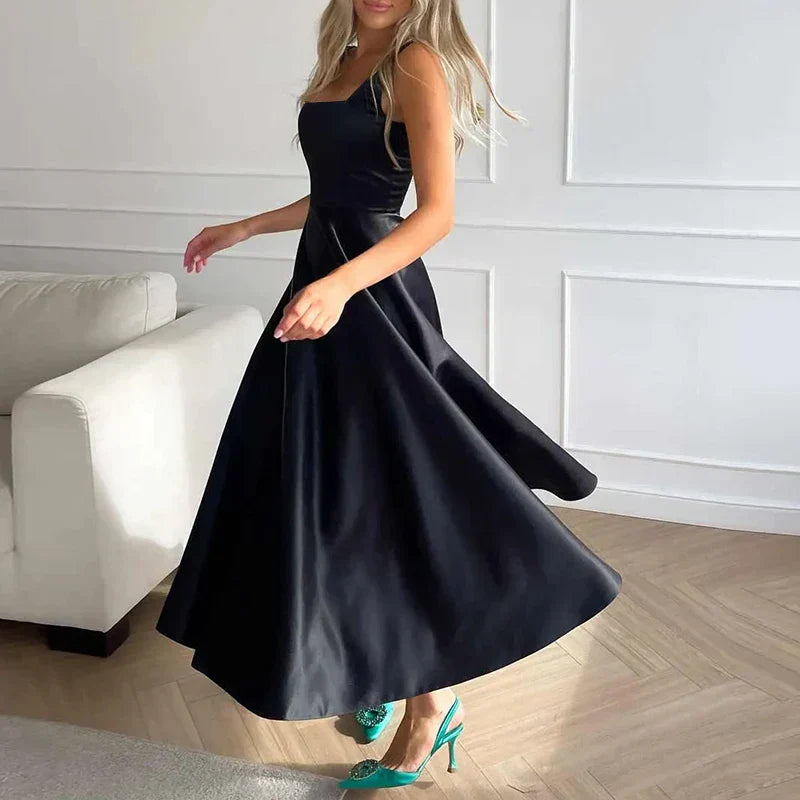 Valenzora | Modernes ärmelloses Maxikleid mit hoher Taille für Damen