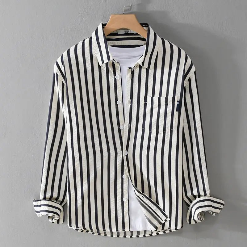 Valenzora | Stylish striped button-down shirt