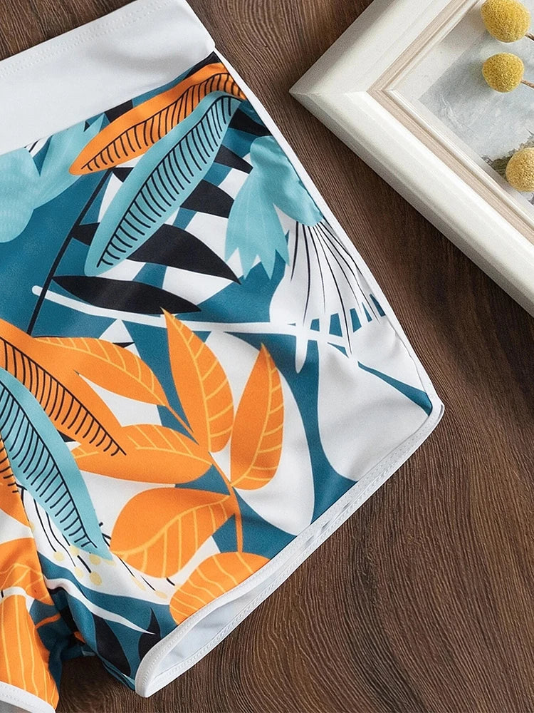 Valenzora | Hochtaillierter Bikini mit Print