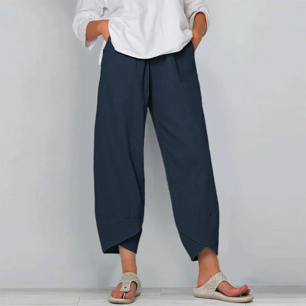 Valenzora | Cotton-linen trousers for women