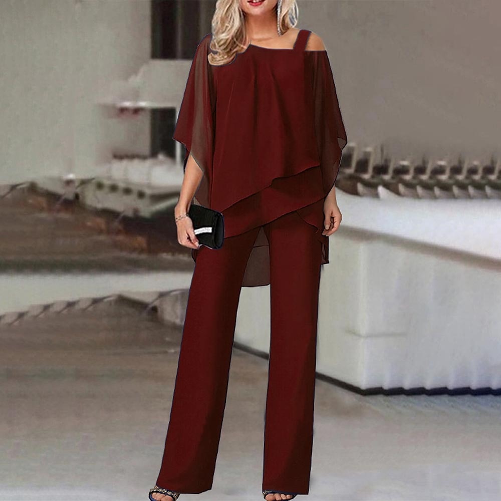 Valenzora Jumpsuit | Elegant two-piece with cold shoulder