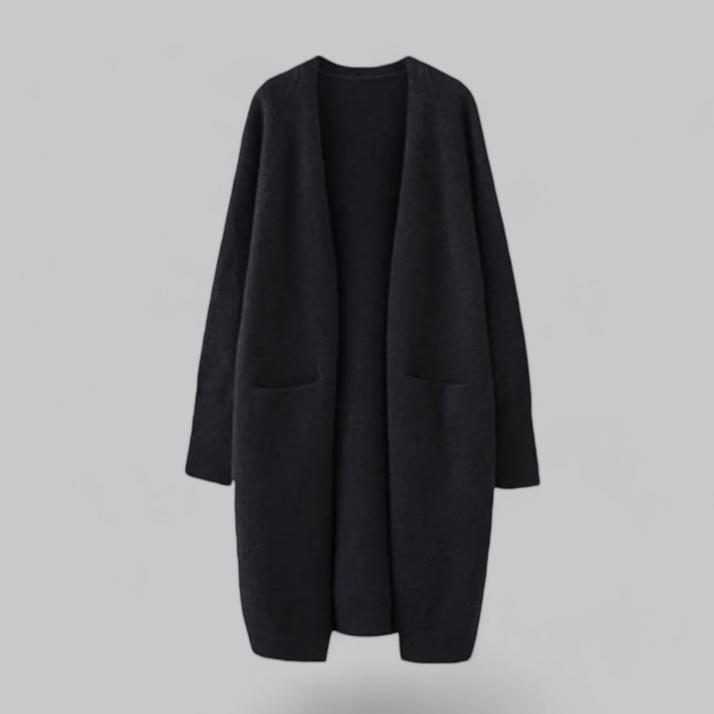 Valenzora | Classic Long Cashmere Cardigan for Women